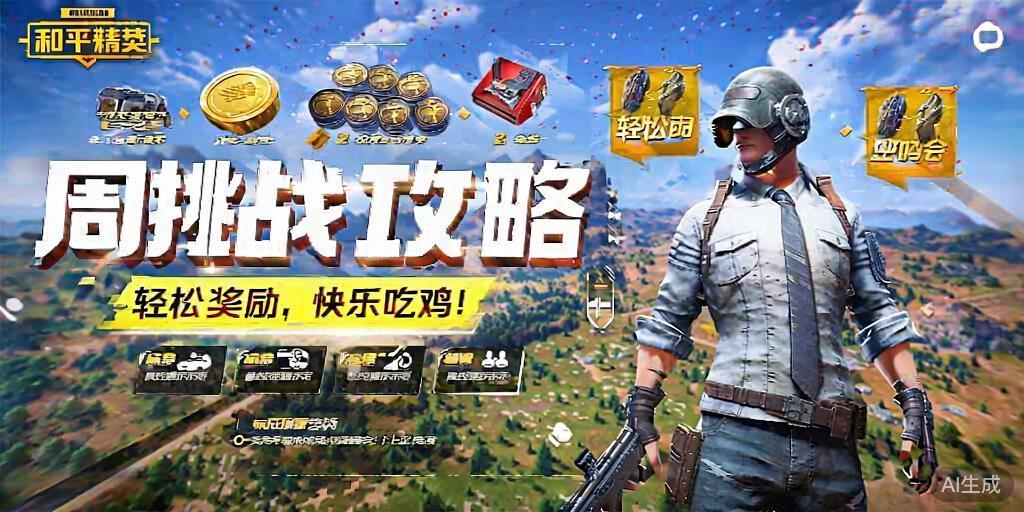 和平精英周挑战攻略，轻松拿奖励，快乐吃鸡！