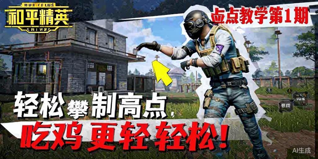 和平精英攀爬点位教学，轻松制高点，吃鸡更轻松！