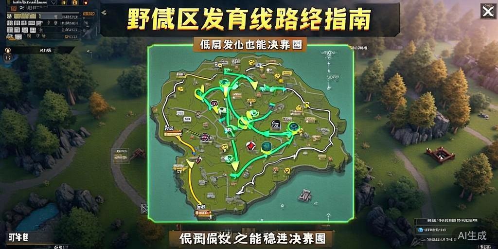 和平精英野区发育路线指南，低调发育也能稳进决赛圈